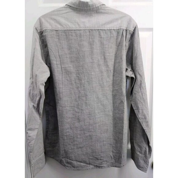 NWT Joe's Jeans Two Tone Gray Button Up Shirt Size M - Picture 2 of 10